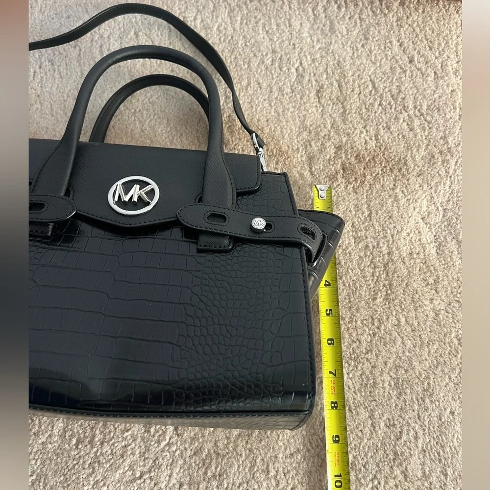Michael Kors Black Embossed Leather Purse